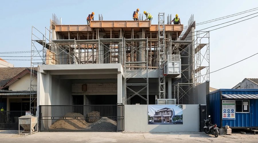 residential site scaffolding