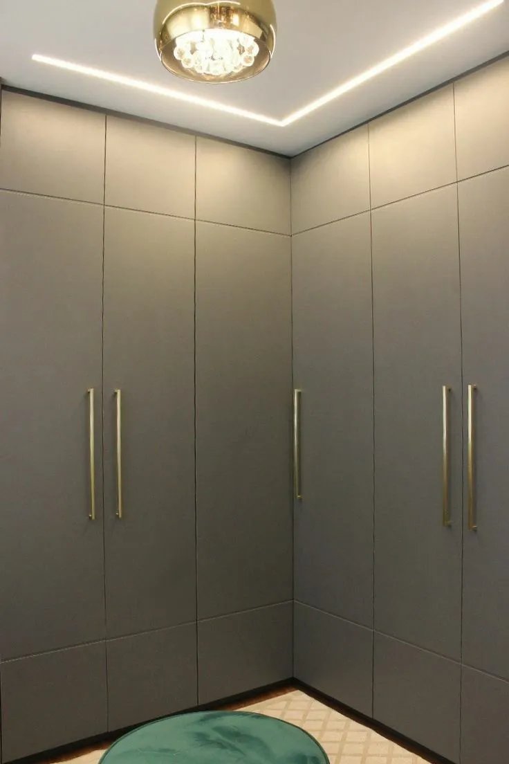 grey wardrobe cabinetry