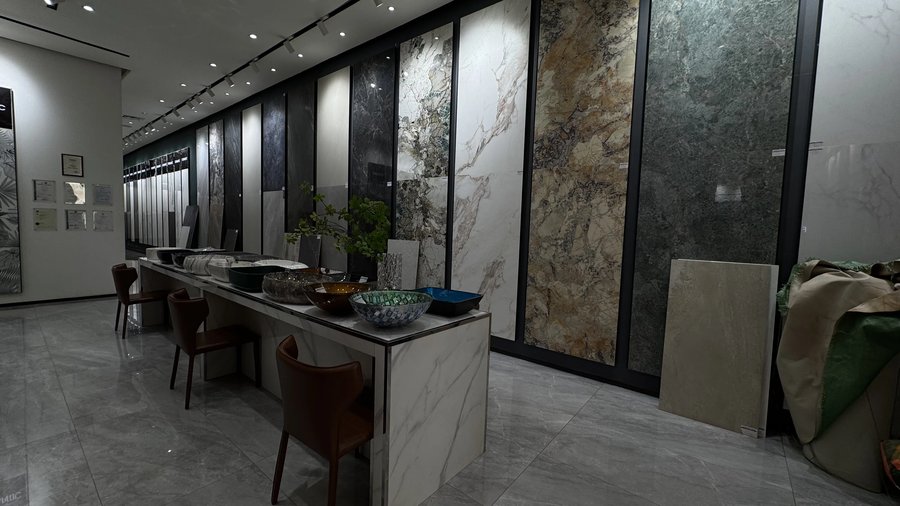 luxury tile showroom layout