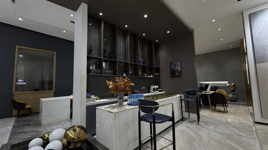 modern kitchen display