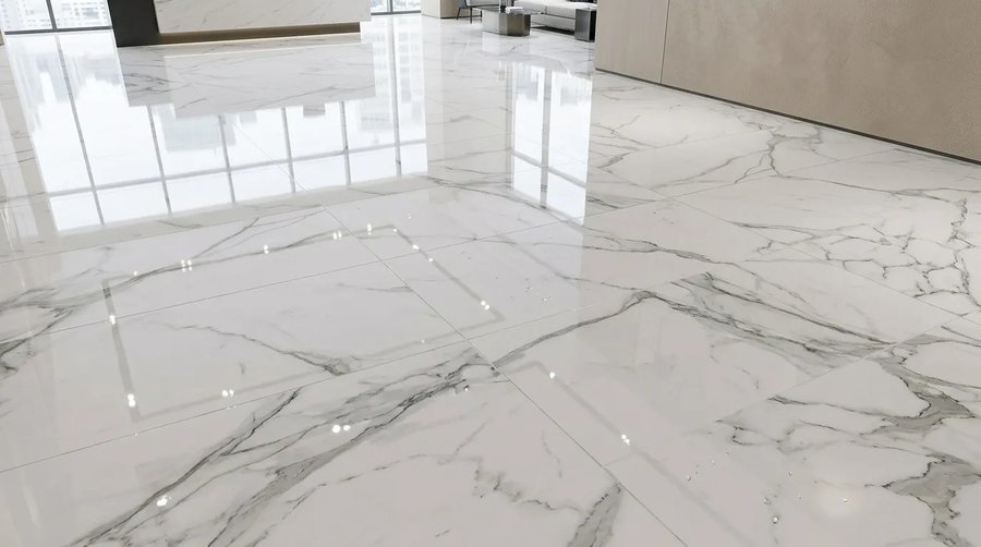polished marble floor