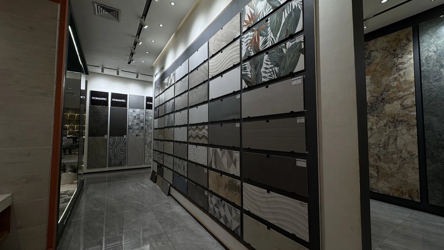 wall tile catalog display