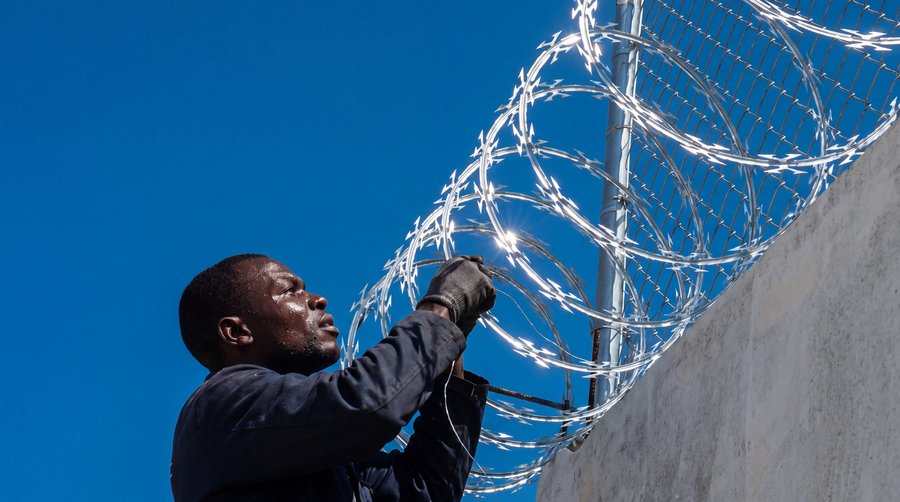 razor wire perimeter fix