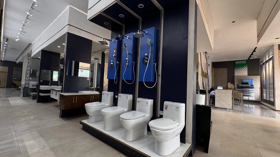 toilet shower showroom