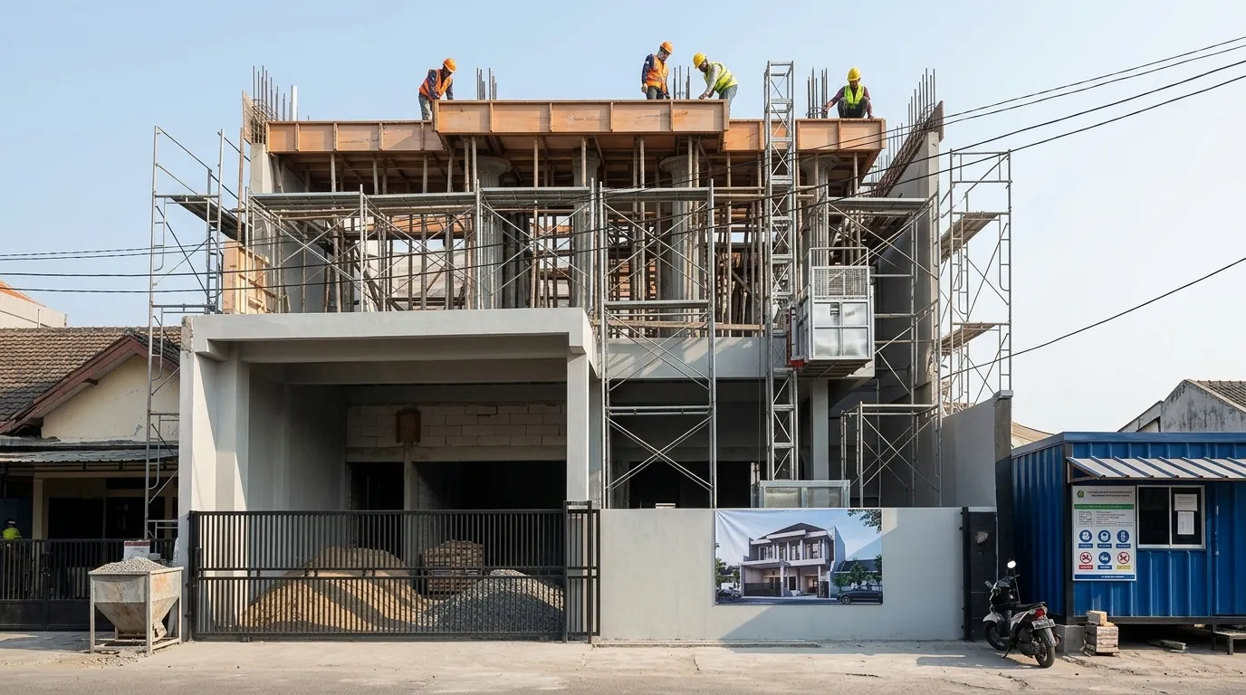 residential site scaffolding