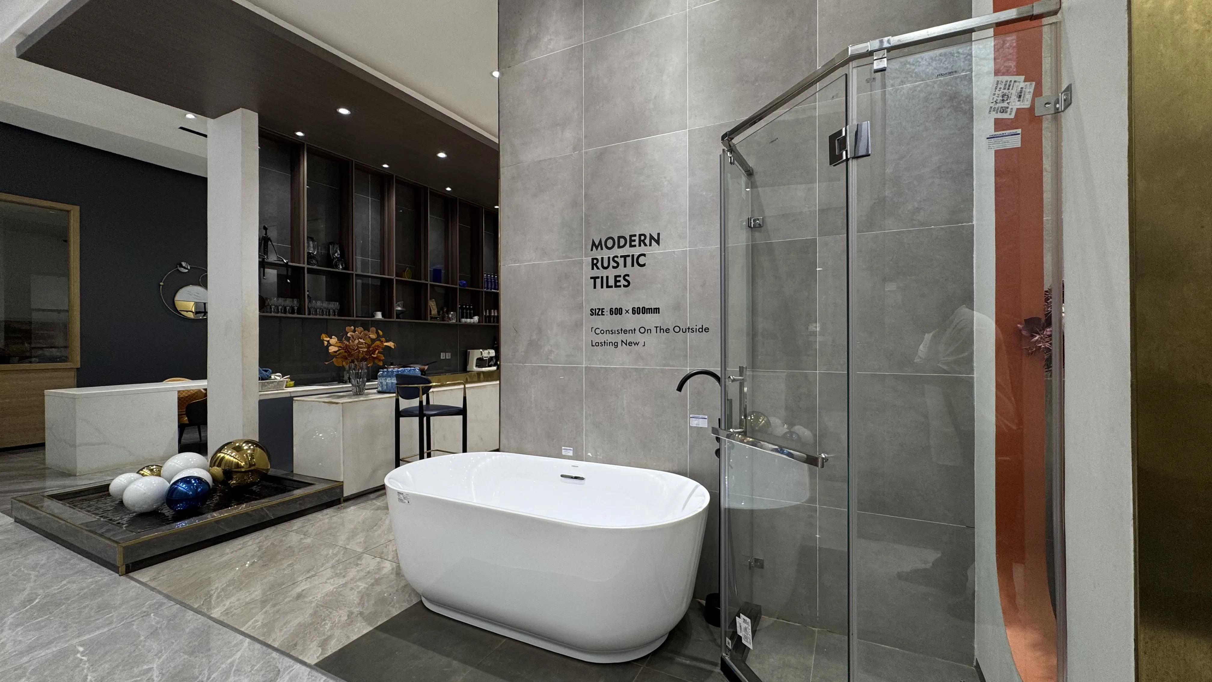 bathtub and tiles