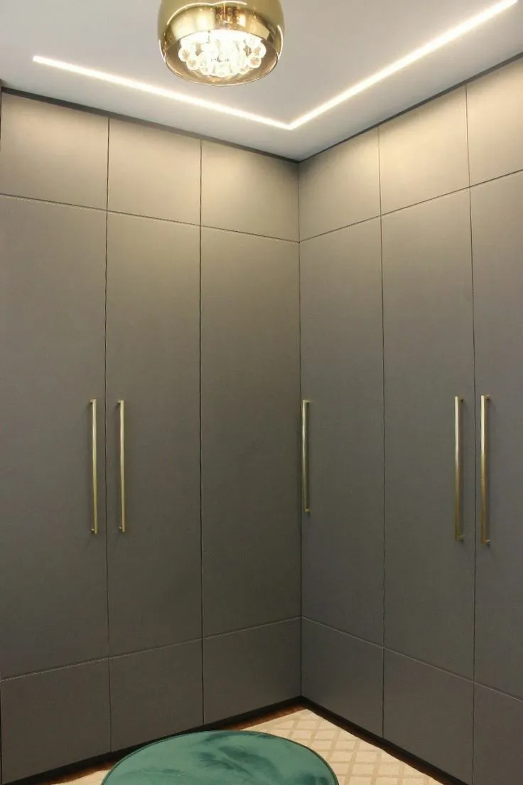 grey wardrobe cabinetry
