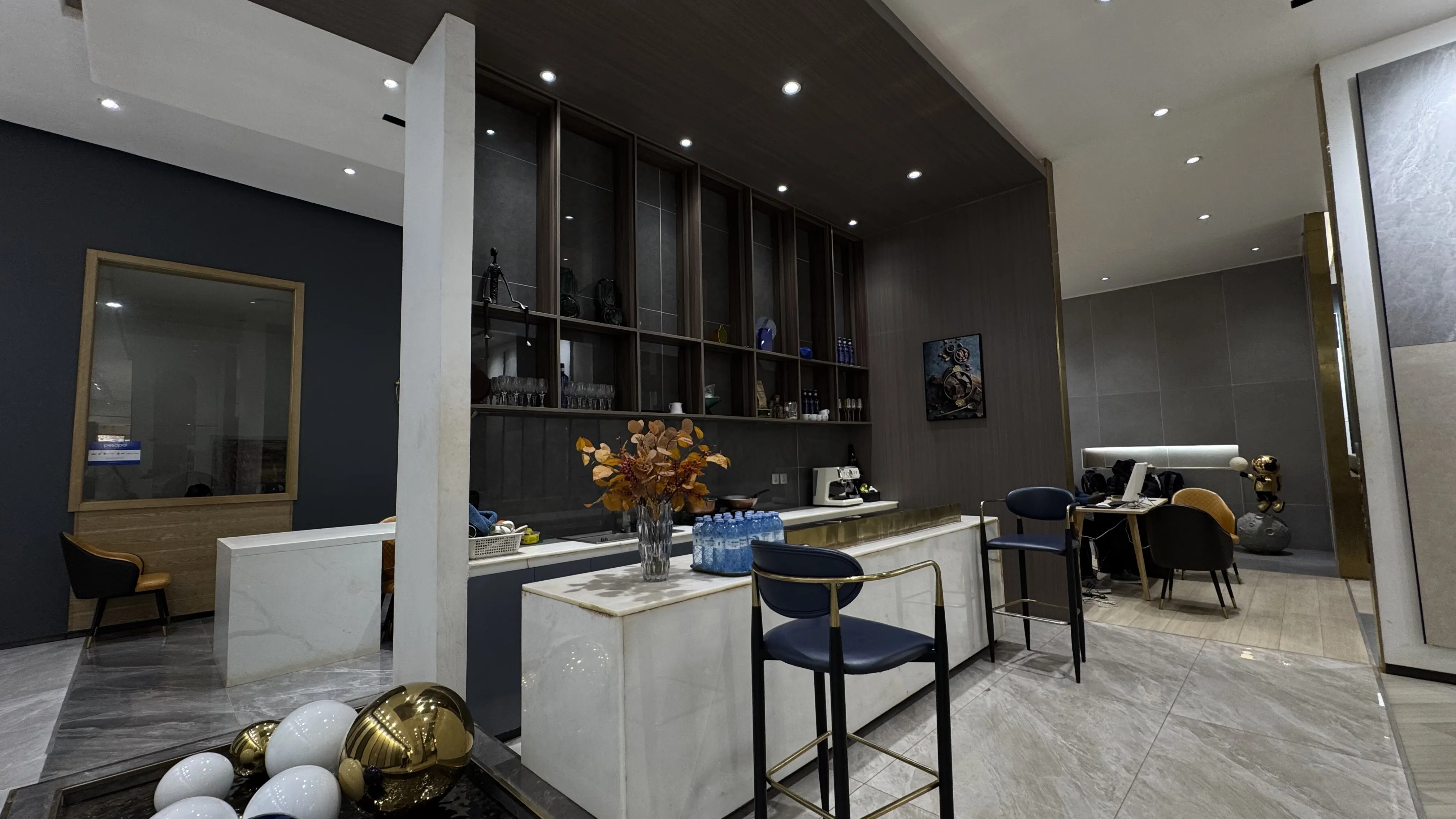 modern kitchen display