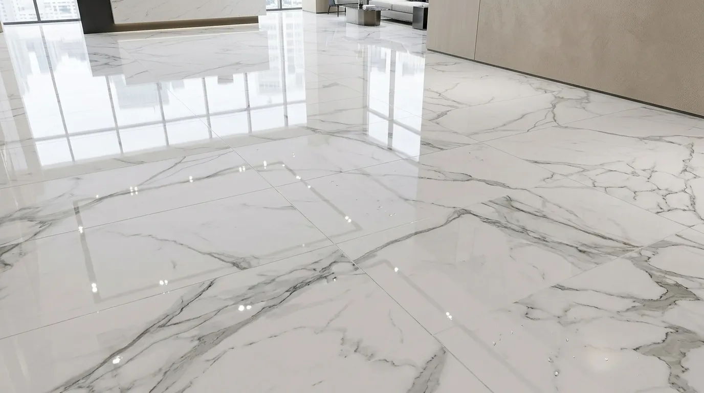 polished marble floor