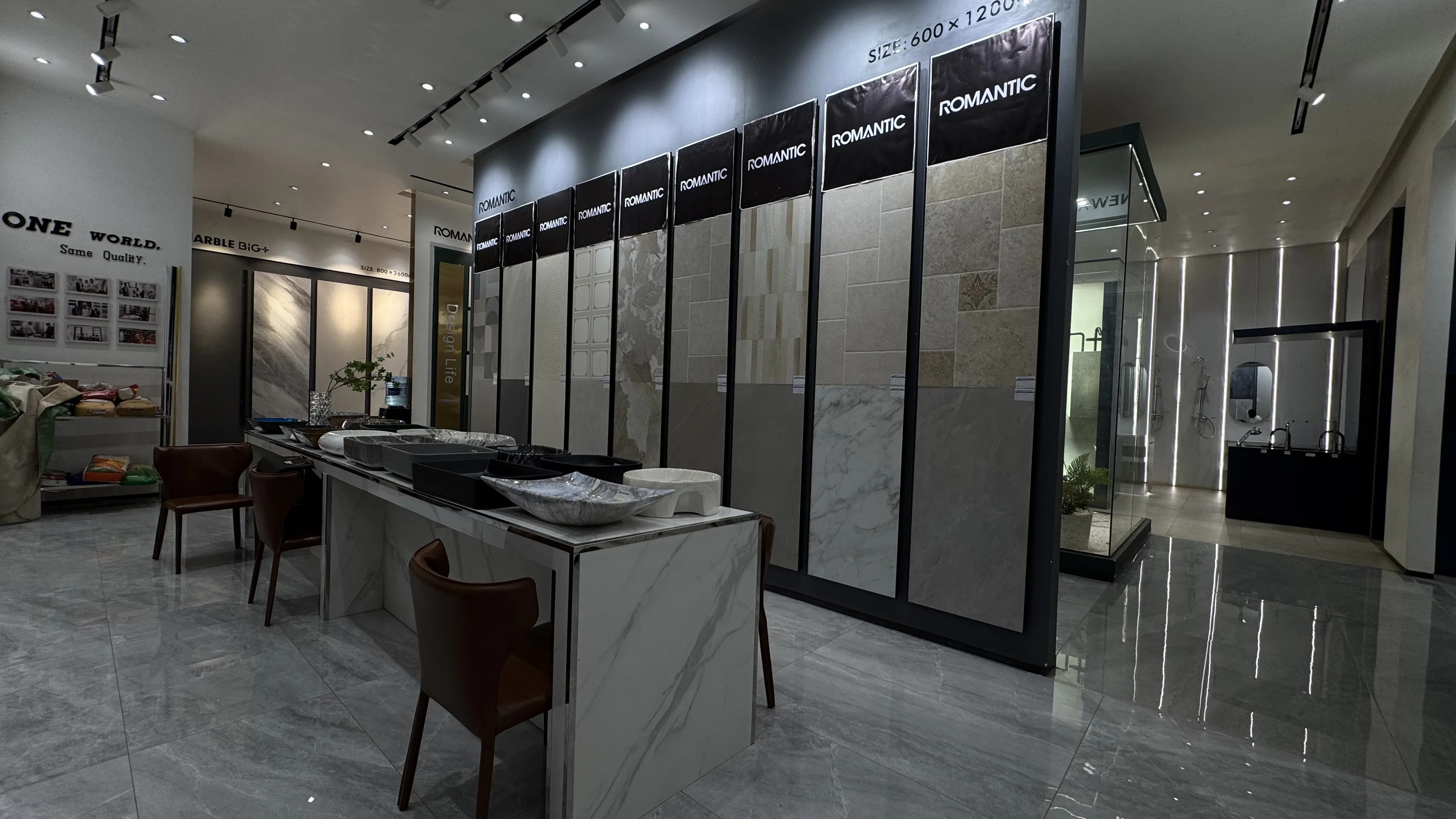 showroom selection area