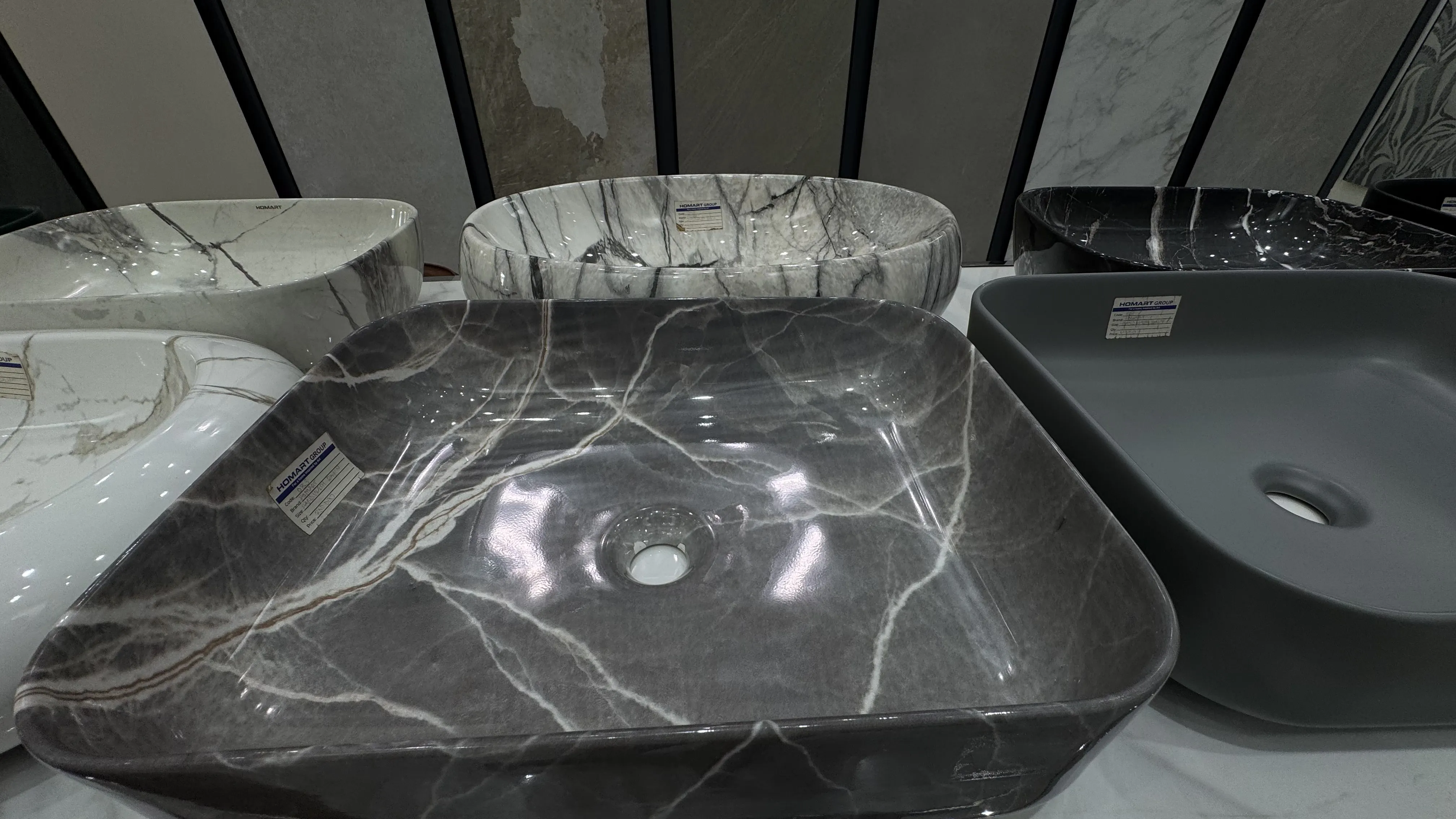 grey veined vessel sinks