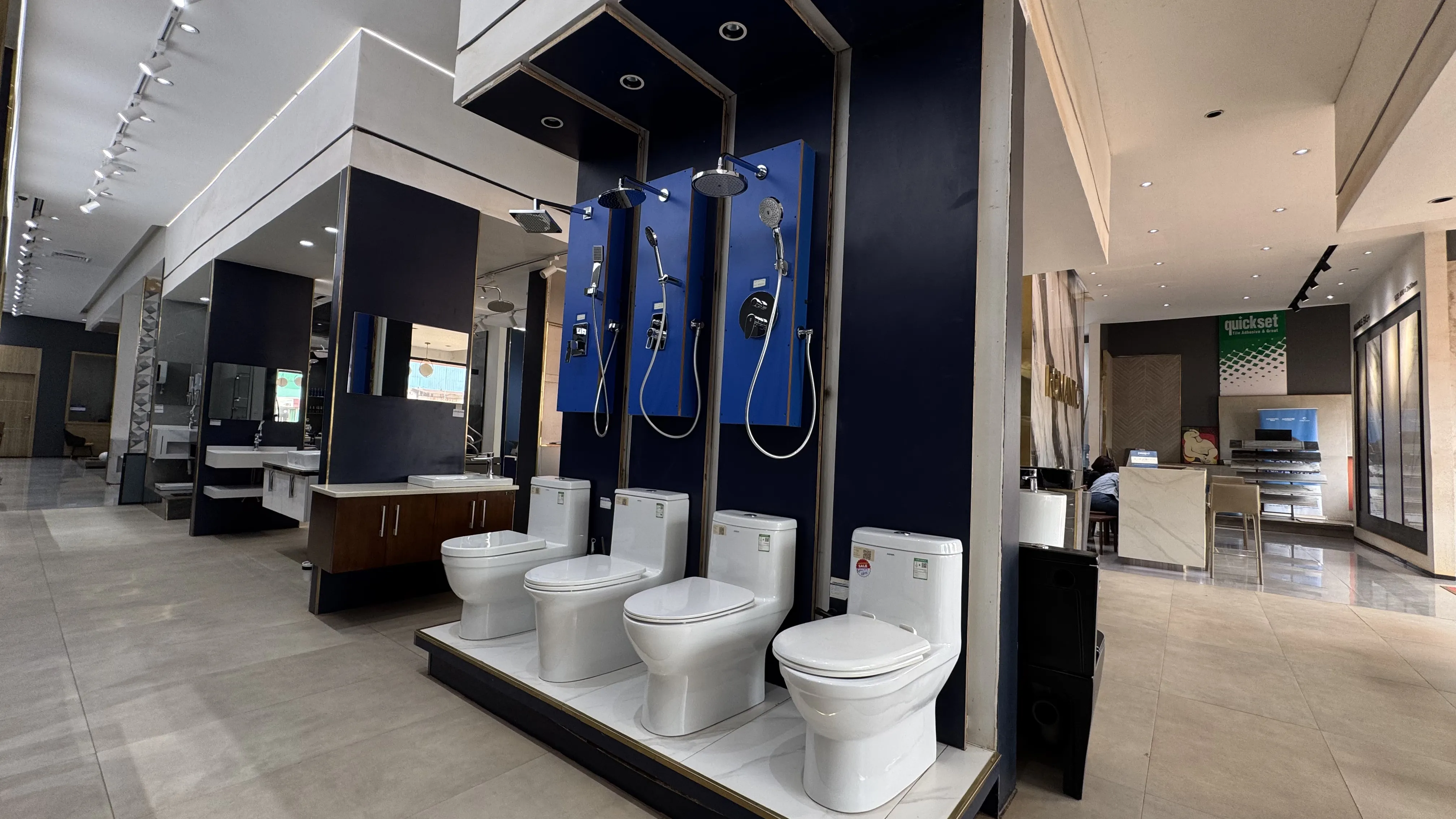 toilet shower showroom